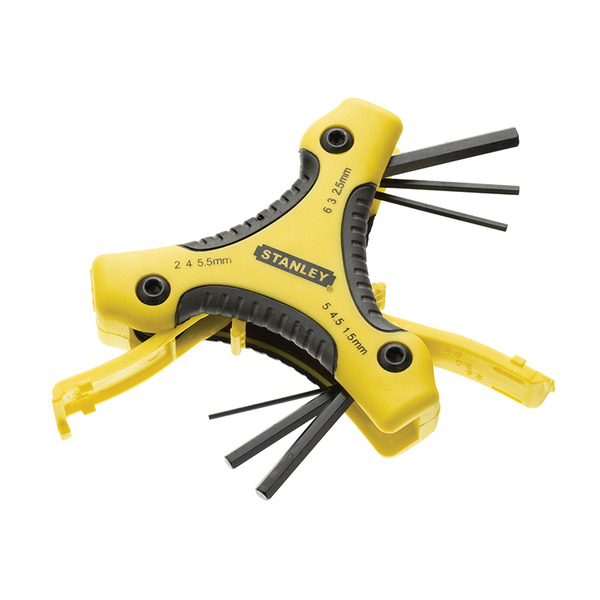 STANLEY® Hand Tools Metric Triangle Hexagon Key Set, 9 Piece