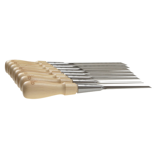 STANLEY® Hand Tools Sweetheart Socket Chisel Set, 8 Piece: 3 6 8 12 15 18 25 & 32mm