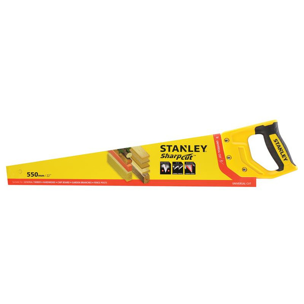 STANLEY® Hand Tools Sharpcut™ Handsaw 550mm (22in) 7 TPI