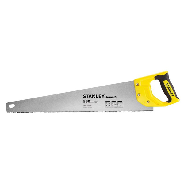 STANLEY® Hand Tools Sharpcut™ Handsaw 550mm (22in) 7 TPI