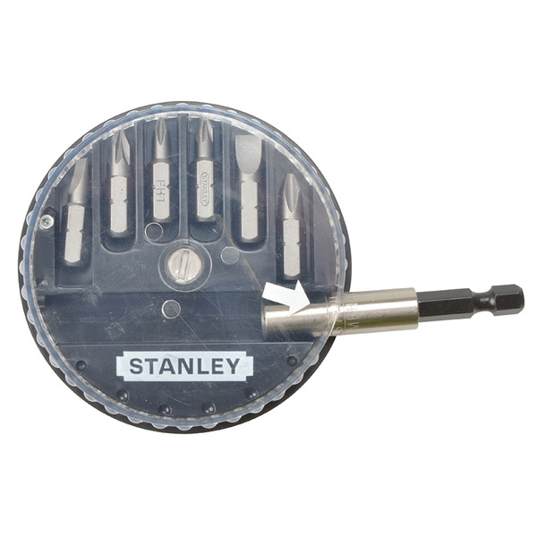 STANLEY® Hand Tools Slotted/Phillips/Pozidriv Insert Bit Set, 7 Piece