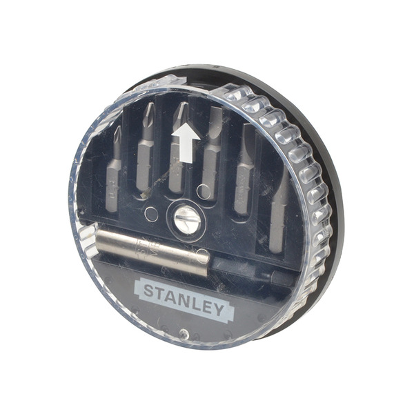 STANLEY® Hand Tools Slotted/Pozidriv Insert Bit Set, 7 Piece