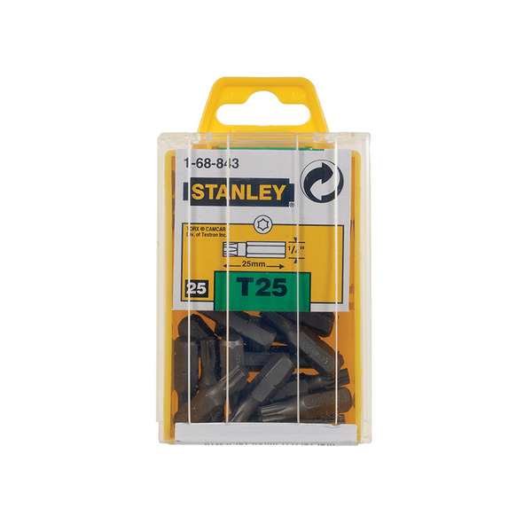 STANLEY® Hand Tools TORX Insert Bits TX25 x 25mm (Box 25)