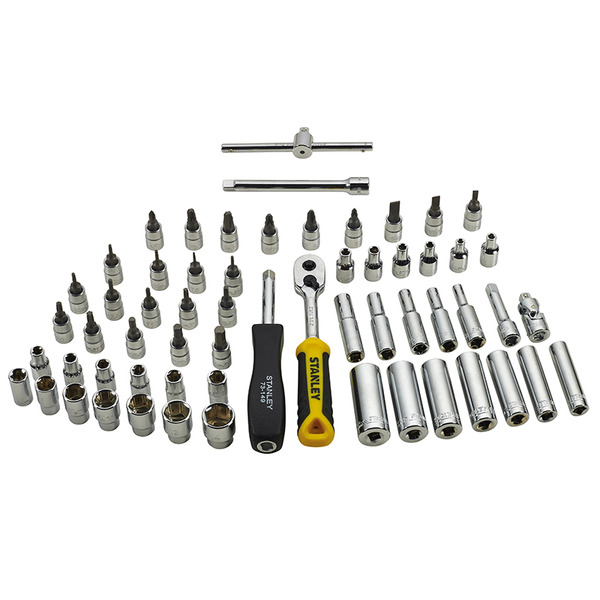 STANLEY® Hand Tools Transmodule System 1/4in Drive Metric Socket Set 60 Piece