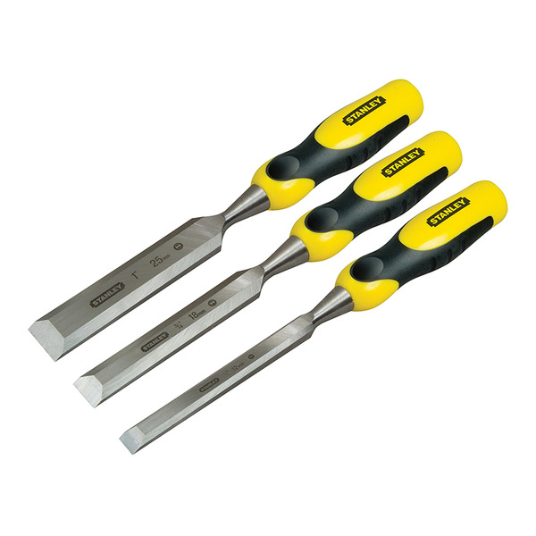 DYNAGRIP™ Bevel Edge Chisel with Strike Cap Set, 3 Piece