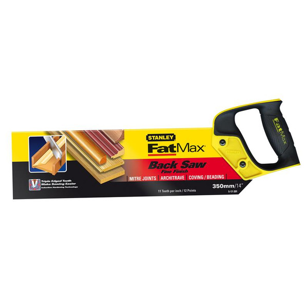 STANLEY® Hand Tools FatMax® Tenon Back Saw 360mm (14in) 11 TPI