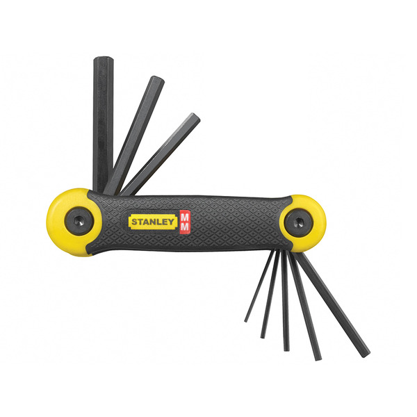 STANLEY® Hand Tools Metric Folding Hexagon Key Set, 8 Piece