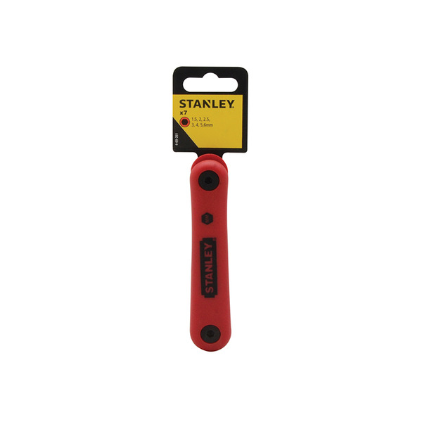 STANLEY® Hand Tools Metric Folding Hexagon Key Set,7 Piece