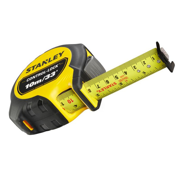 STANLEY® Hand Tools CONTROL-LOCK™ Pocket Tape 10m/33ft (Width 25mm)