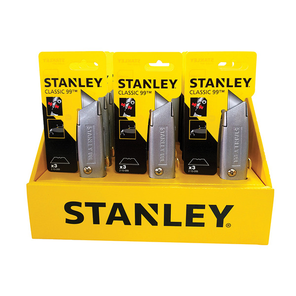 STANLEY® Hand Tools 99E Counter Display of 12 Knives