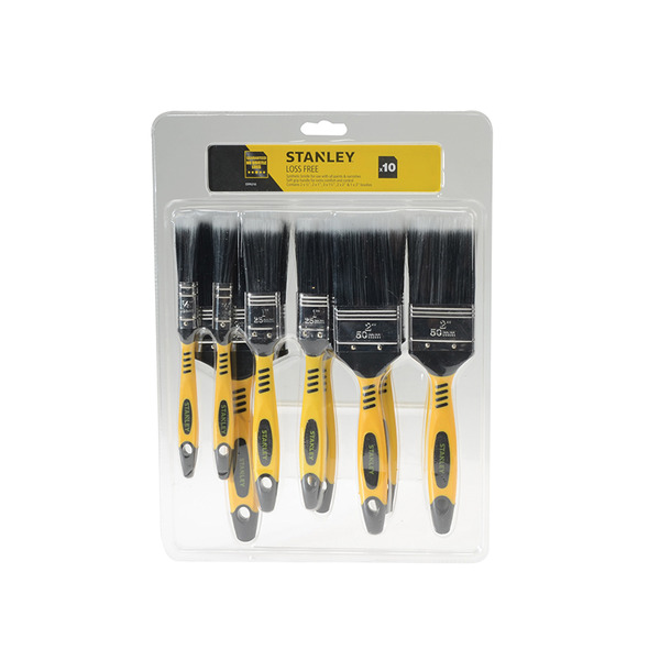 STANLEY® Hand Tools Loss Free Synthetic Brush Set, 10 Piece