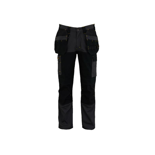 STANLEY® Clothing Dixon Slim Fit Trousers Grey/Black Waist 36in Leg R