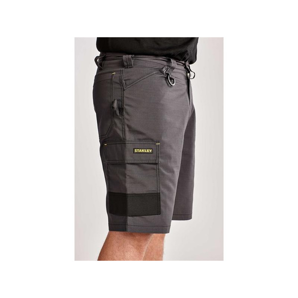 STANLEY® Clothing Tucson Cargo Shorts Grey Rip-Stop Waist 34in