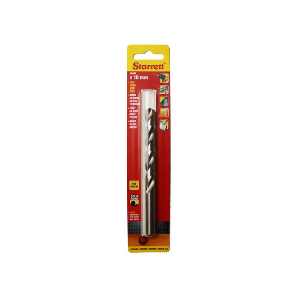 Starrett HSS Split Point Drill Bit 10.0 x 133mm