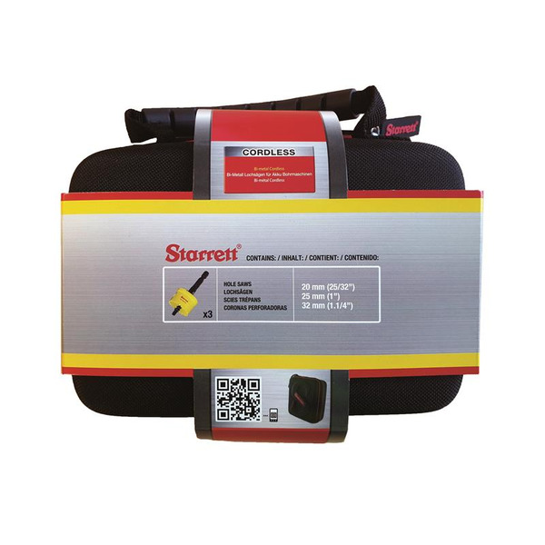 Starrett Cordless Smooth Cut Bi-Metal Holesaw Kit, 3 Piece