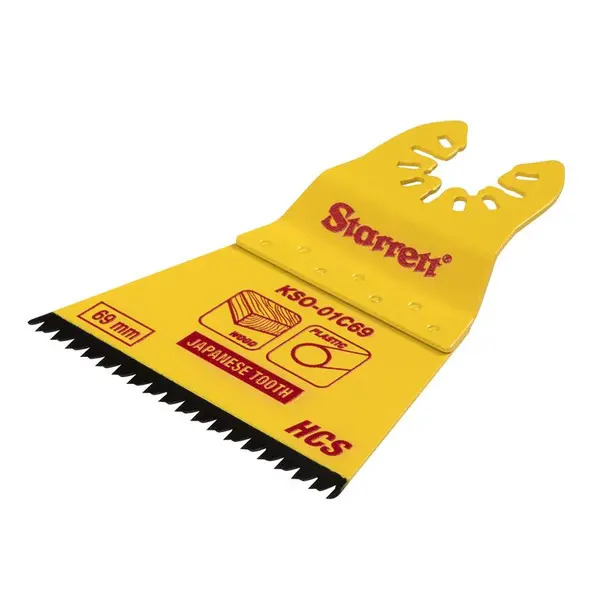 Starrett STRKSO01C69 KSO-01C69 Flat-sided HCS Oscillating Blade - Japanese Teeth 69 x 42mm x 14 TPI