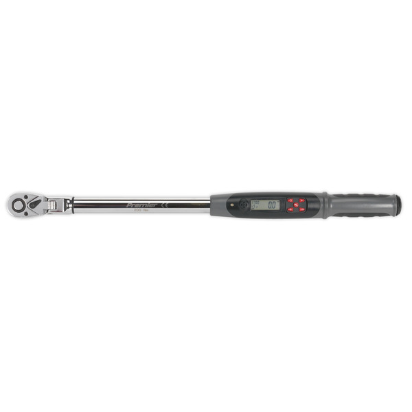 Sealey Premier Flexi-Head Digital Torque Wrench with Angle Function 1/2