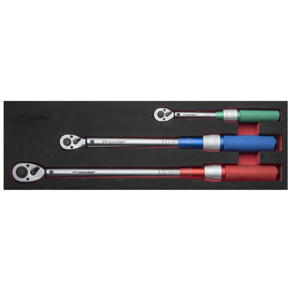 Premier Calibrated Micrometer Torque Wrench Set 3pc