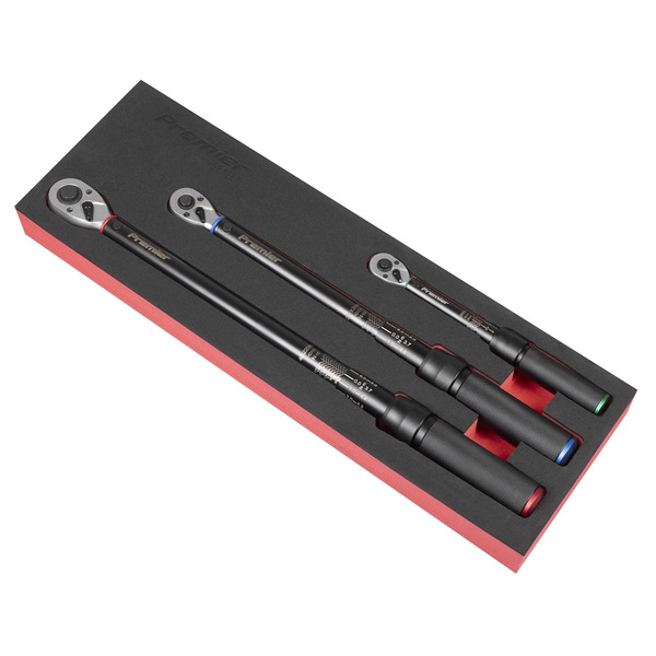 Sealey STW900SETB Torque Wrench Micrometer 3pc Set - Premier Black
