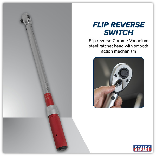 Sealey STW905 Premier Calibrated Micrometer Torque Wrench 1/2