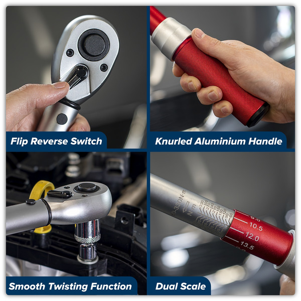 Sealey STW905 Premier Calibrated Micrometer Torque Wrench 1/2