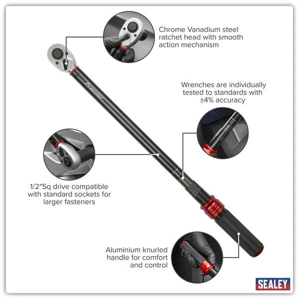 Sealey STW905B Torque Wrench Micrometer 1/2