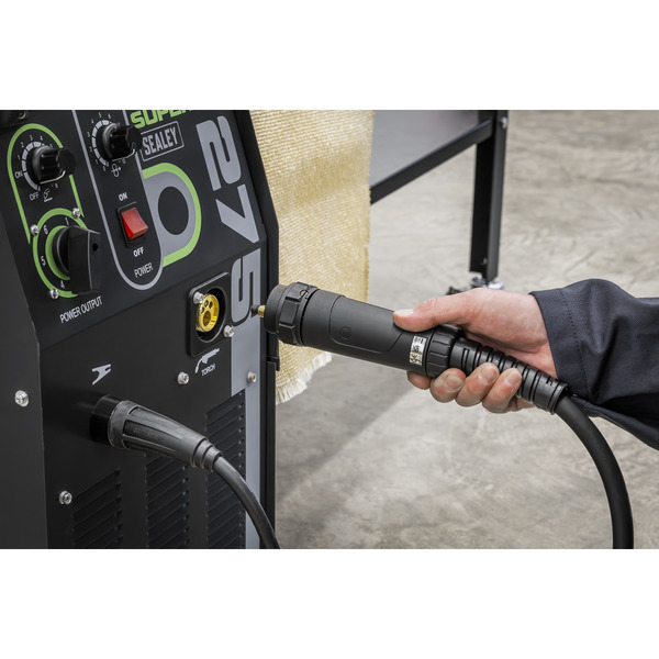 Sealey Professional Gas/Gasless MIG Welder with Binzel® Euro Torch 270A 230V
