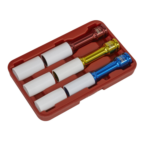 Sealey SX031D Alloy Wheel Impact Socket Set 1/2