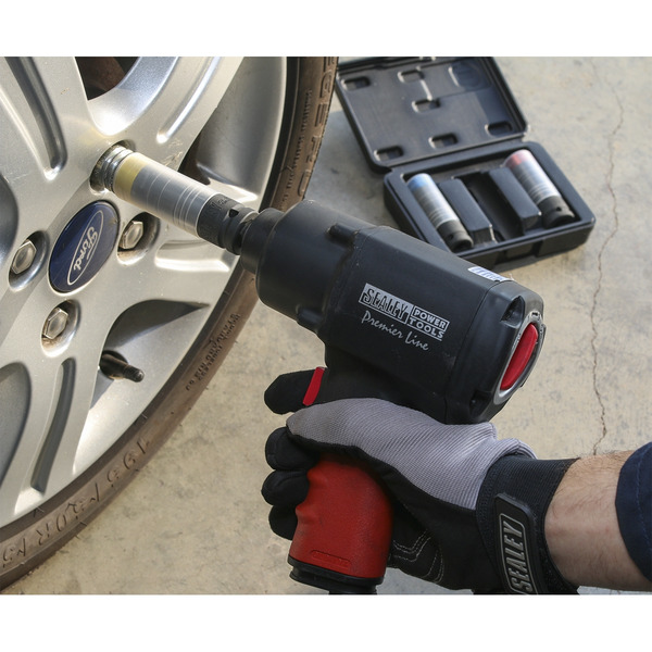 Sealey SX039 Premier Alloy Wheel Ultra-Power Impact Socket Set 1/2