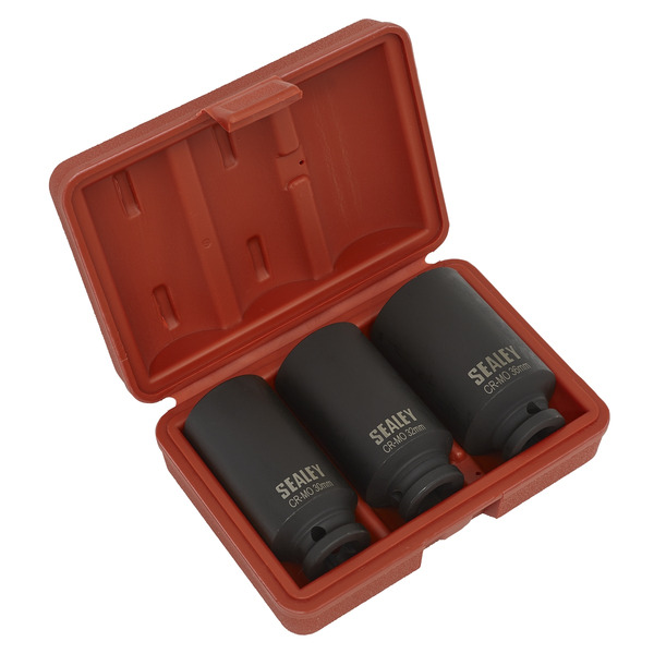 Sealey SX051 Impact Hub Nut Socket Set 1/2