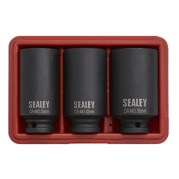 Sealey SX051 Impact Hub Nut Socket Set 1/2