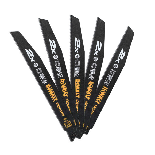 DeWalt DT2308L-QZ General Purpose Reciprocating Blades 228mm 10TPI 5pk