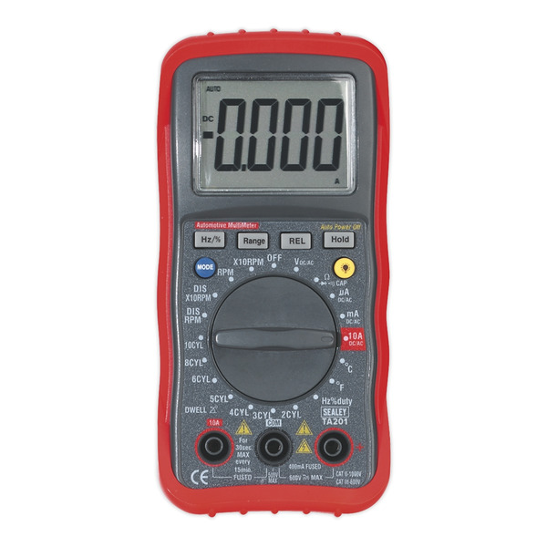 Sealey TA201 13-Function Digital Automotive Multimeter with Inductive Coupler