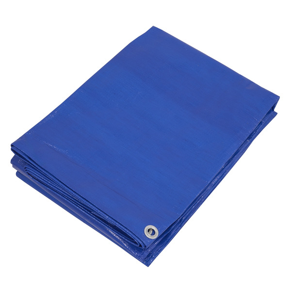 Sealey TARP6012 Lightweight PE Tarpaulin 6.10 x 12.19m - Blue