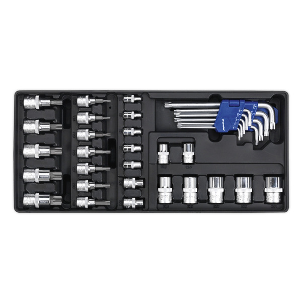 Sealey TBT08 Premier TRX-Star* Key, Socket Bit & Socket Set with Tool Tray 35pc