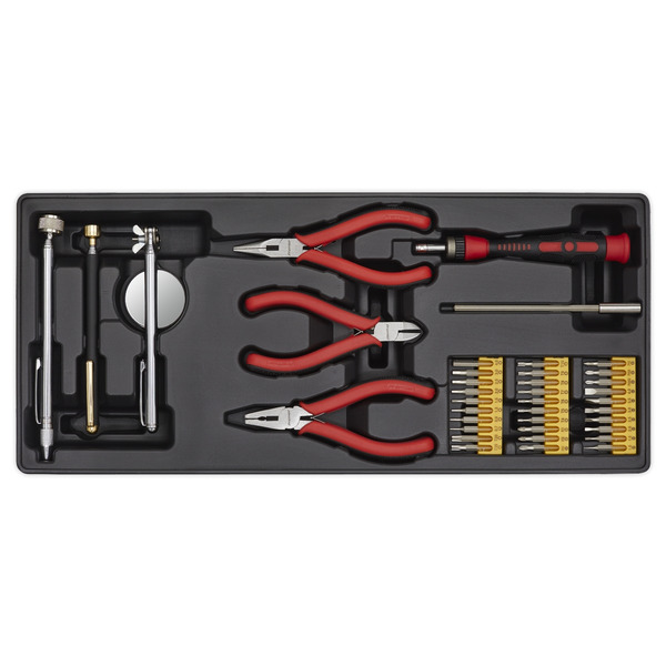 Sealey TBT17 Premier Precision & Pick-Up Tool Set with Tool Tray 38pc
