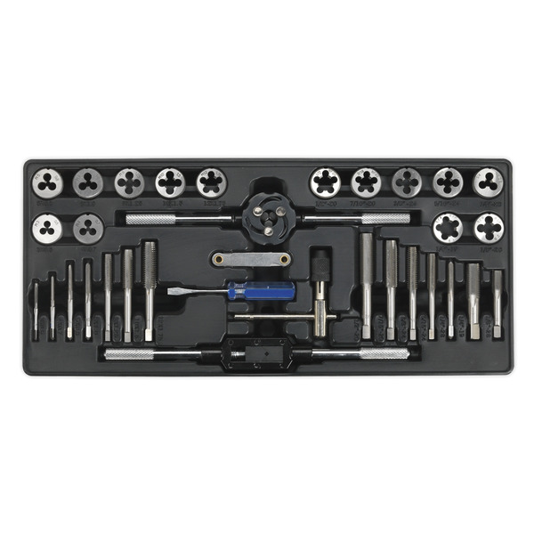 Sealey TBT26 Premier Tap & Die Set with Tool Tray 33pc