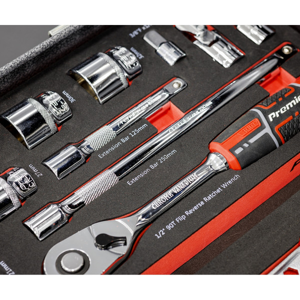 Sealey TBT42 Premier Socket Set with Tool Tray 1/2