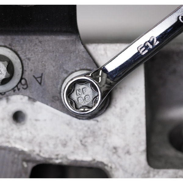 Sealey TBT50 Premier Stubby Combination, TRX-Star* & Crow's Foot Spanner Set with Tool Tray 24pc