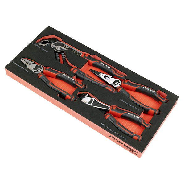 Sealey TBT56 Premier Pliers Set with Tool Tray 4pc
