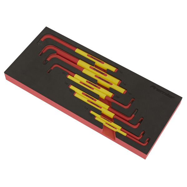 Sealey TBTE06 Premier Insulated TRX-Star* Key with Tool Tray 9pc - VDE Approved