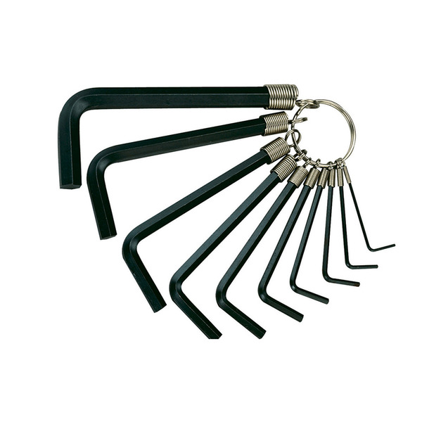 Teng TEN1424 Imperial Hexagon Key Set on Ring, 10 Piece (1/16-3/8in)
