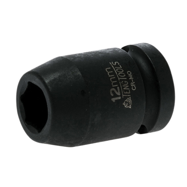 Teng TEN920512N Impact Socket Hexagon 6-Point 1/2in Drive 12mm