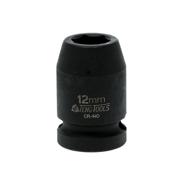 Teng TEN920512N Impact Socket Hexagon 6-Point 1/2in Drive 12mm