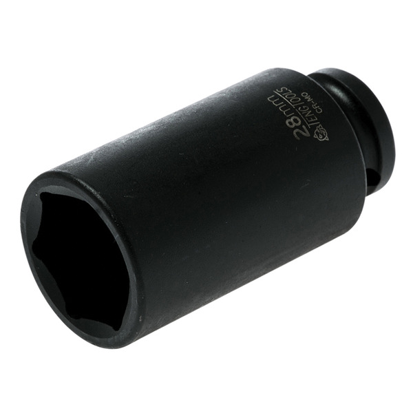 Deep Impact Socket Hexagon 6-Point 1/2in Drive 28mm