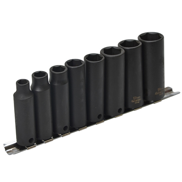 3/8in Drive 9386 Deep Impact Socket Set, 8 Piece
