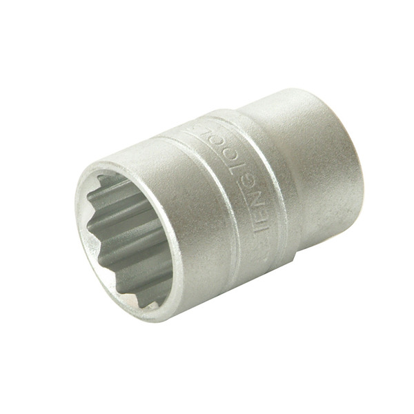 Teng TENM120124 Bi-Hexagon Socket 12-Point Regular A/F 1/2in Drive 3/4in