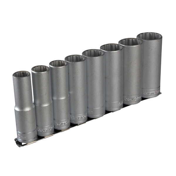 1/2in Drive M1207 Socket Clip Rail Set, 8 Piece