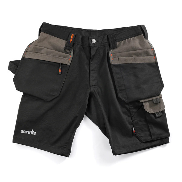 Scruffs SCR-T56206 Worker Plus Holster Shorts Black