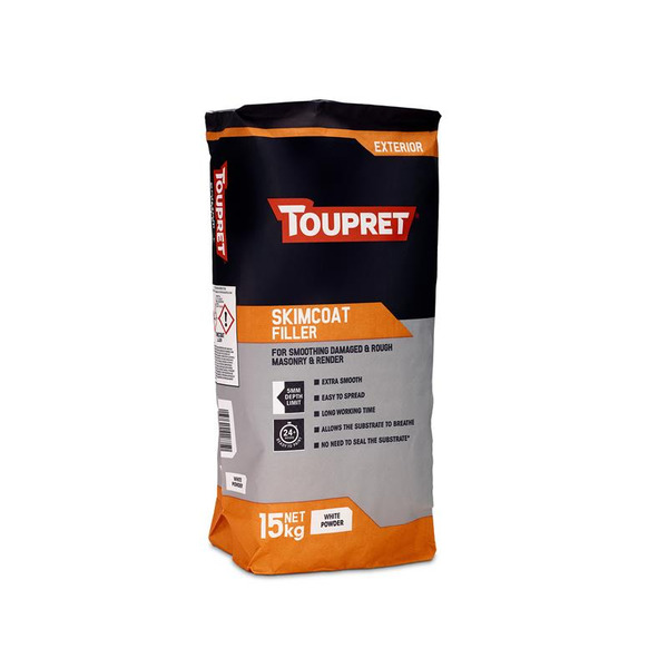 Toupret TOUTTEGFAP15 Exterior Skimcoat Filler 15kg